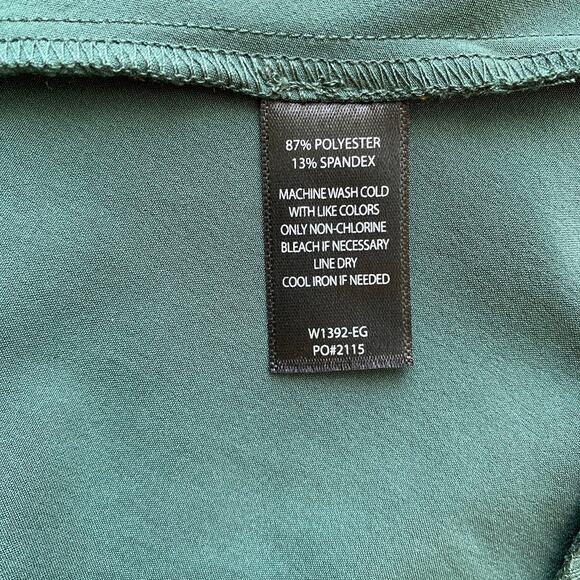 Betabrand Elixir Square Neck Fit & Flare Midi Dress Emerald Green Medium NWT - Picture 9 of 12